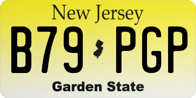 NJ license plate B79PGP