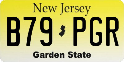 NJ license plate B79PGR