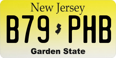 NJ license plate B79PHB