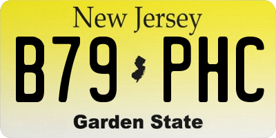 NJ license plate B79PHC