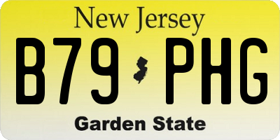 NJ license plate B79PHG