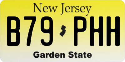 NJ license plate B79PHH