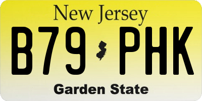 NJ license plate B79PHK