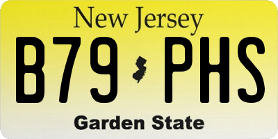 NJ license plate B79PHS