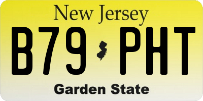 NJ license plate B79PHT