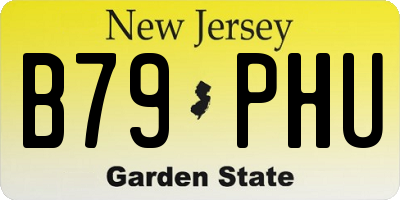 NJ license plate B79PHU