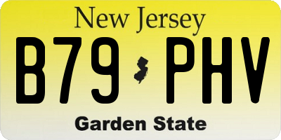 NJ license plate B79PHV