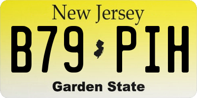 NJ license plate B79PIH