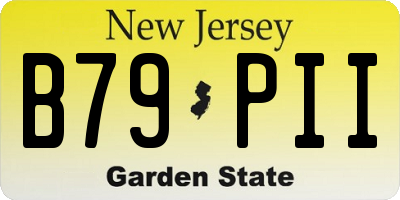 NJ license plate B79PII