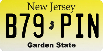 NJ license plate B79PIN