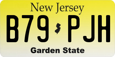 NJ license plate B79PJH