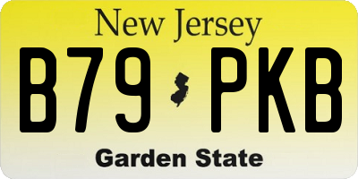 NJ license plate B79PKB