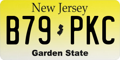 NJ license plate B79PKC