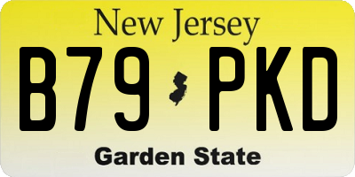 NJ license plate B79PKD