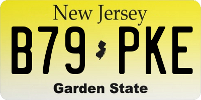 NJ license plate B79PKE