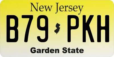 NJ license plate B79PKH