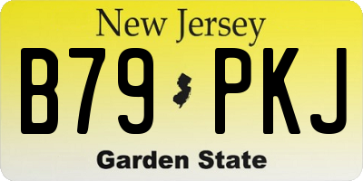 NJ license plate B79PKJ