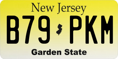 NJ license plate B79PKM