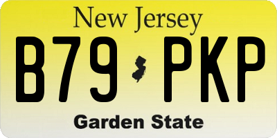 NJ license plate B79PKP