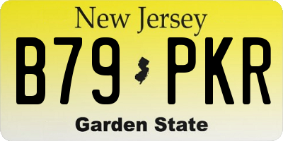 NJ license plate B79PKR