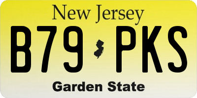 NJ license plate B79PKS
