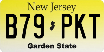 NJ license plate B79PKT