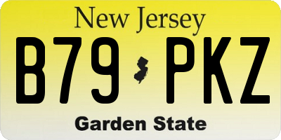 NJ license plate B79PKZ