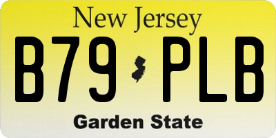 NJ license plate B79PLB