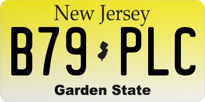NJ license plate B79PLC