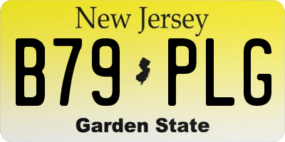 NJ license plate B79PLG