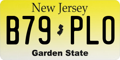 NJ license plate B79PLO