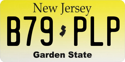 NJ license plate B79PLP