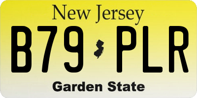 NJ license plate B79PLR