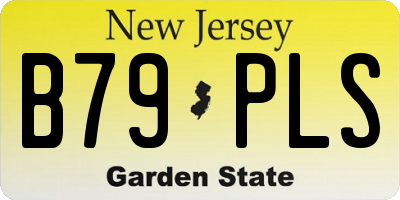 NJ license plate B79PLS