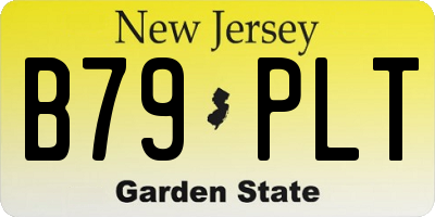 NJ license plate B79PLT