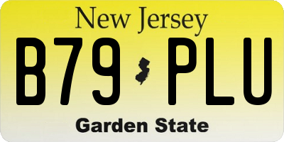NJ license plate B79PLU