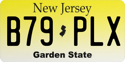 NJ license plate B79PLX
