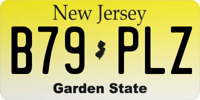NJ license plate B79PLZ