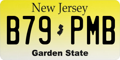 NJ license plate B79PMB