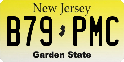 NJ license plate B79PMC