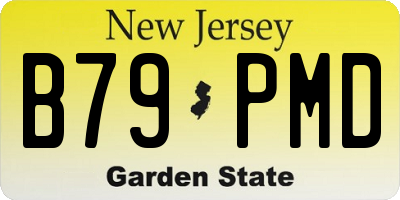 NJ license plate B79PMD