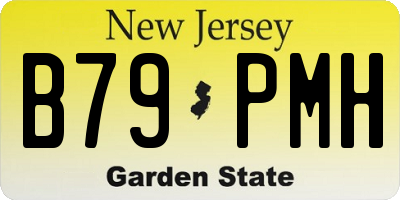 NJ license plate B79PMH