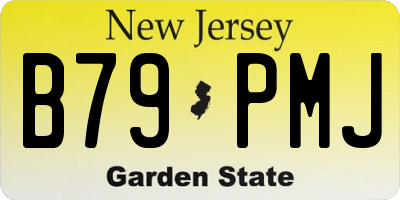 NJ license plate B79PMJ