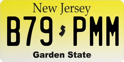 NJ license plate B79PMM