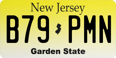 NJ license plate B79PMN