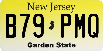 NJ license plate B79PMQ