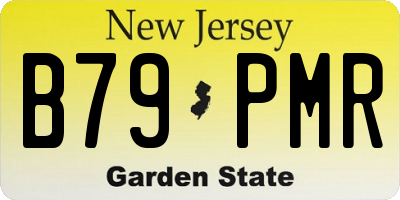 NJ license plate B79PMR