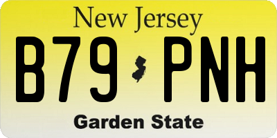 NJ license plate B79PNH