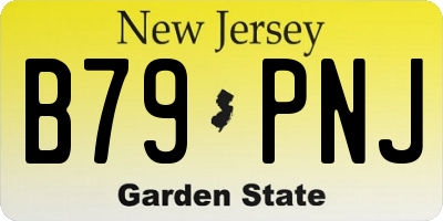 NJ license plate B79PNJ
