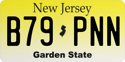 NJ license plate B79PNN